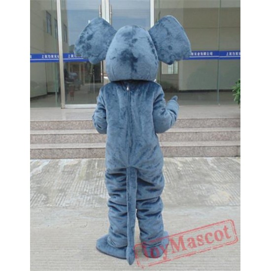 Cartoon Long-Haired Elephant Mascot Costume