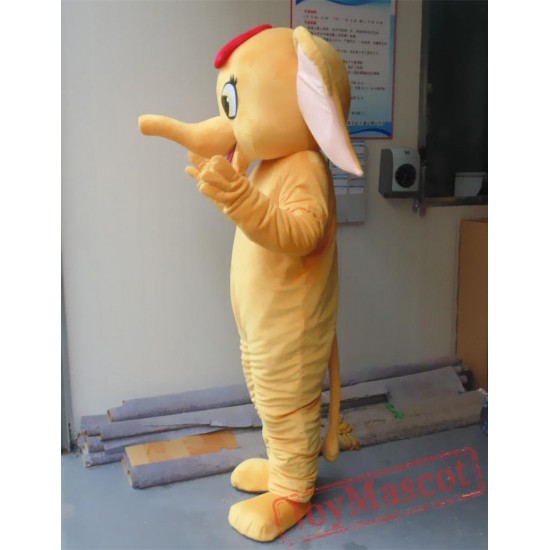 Animal Cartoon Plush Little Yellow Elephant Mascot Costume