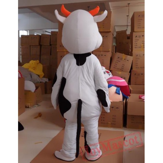 Animal Cartoon Plush Cow Mascot Costume