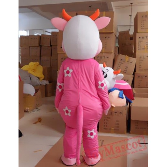 Animal Cartoon Plush Cow Mascot Costume