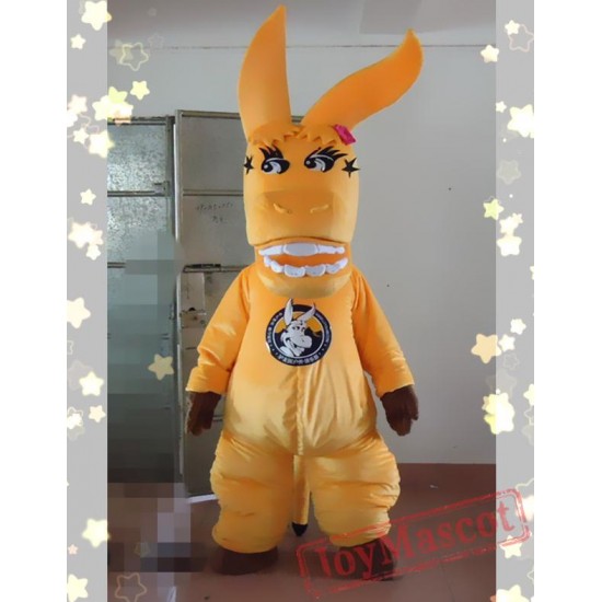 Cartoon Donkey Animal Mascot Costume