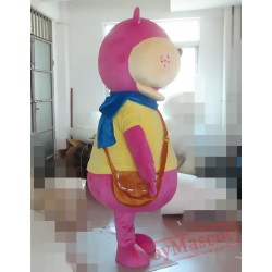 Cosplay Cartoon Animal Purple Hippo Mascot Costume
