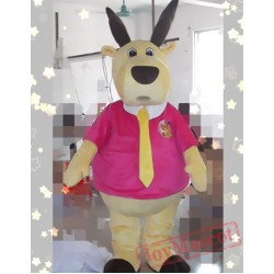 Cartoon Cosplay Animal Tie Deer Mascot Costume