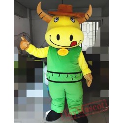Cartoon Cosplay Cow Mascot Costume