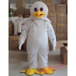 Cartoon White Dove Mascot Costume