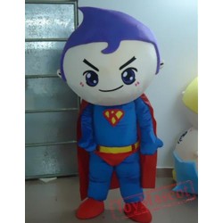 Cartoon Superman C Mascot Costume