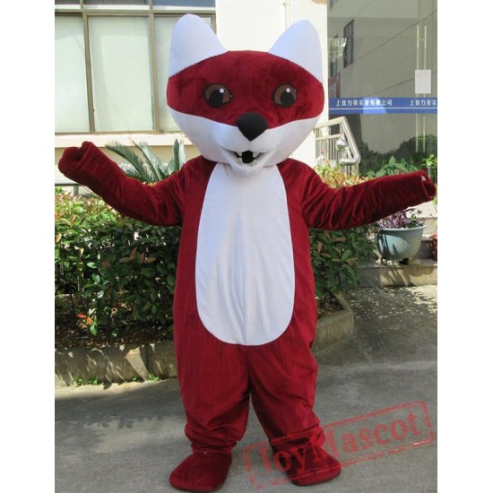Animal Cartoon Red Fox Mascot Costume