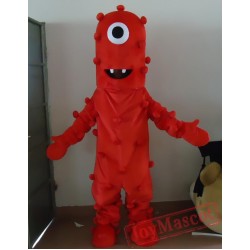 Cartoon Cosplay Red Bacteria Mascot Costume