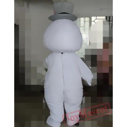 Cartoon Cosplay Snowman Mascot Costume