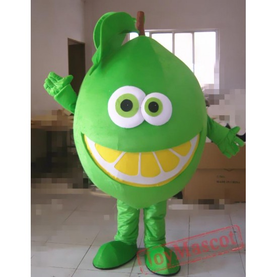 Cartoon Animal Green Lemon Mascot Costume
