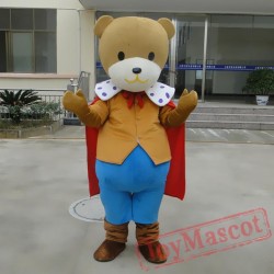 Cartoon Cosplay Bear Prince Mascot Costume