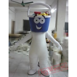 Cartoon Tool Bucket Mascot Costume