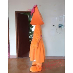 Supermarket Promotion Orange Mascot Costume
