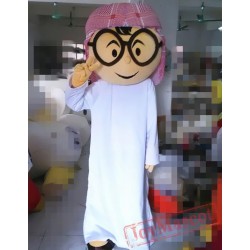 Cartoon Cosplay Arabian Boy Mascot Costume