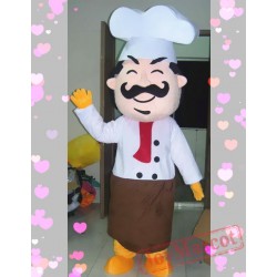 Cartoon Bread Chef Mascot Costume