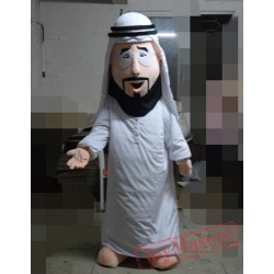 Cartoon Arab King Mascot Costume