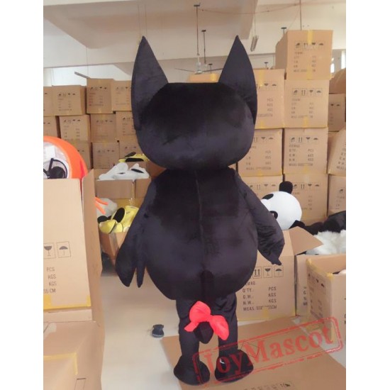 Cartoon Plush Black Cat Mascot Costume