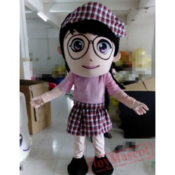 Cartoon Girl Mascot Costume
