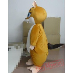Cartoon Yellow Squirrel Mascot Costume