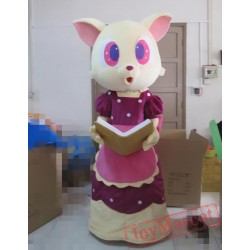 Animal Cartoon Cat Teacher Mascot Costume