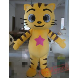 Cartoon Animal Yellow Cat Mascot Costume