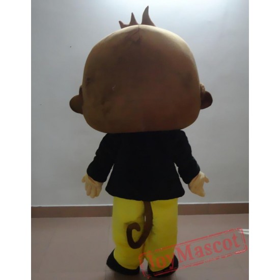 Cartoon Plush Cosplay Big-Eyed Monkey Mascot Costume