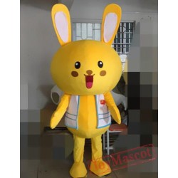 Animal Cartoon Cosplay Horse Yellow Rabbit Mascot Costume