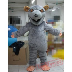 Cartoon Animal Long-Haired Gray Mouse Mascot Costume
