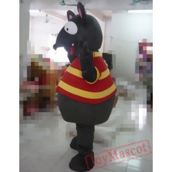 Cartoon Gray Mouse Mascot Costume