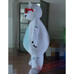 Cartoon Cosplay Glasses White Bear Mascot Costume
