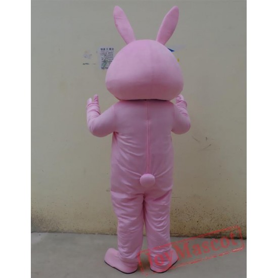 Animal Cartoon Cosplay Pink Rabbit Mascot Costume