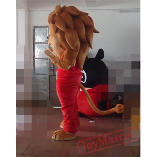 Cartoon Animal Long-Haired Lion Mascot Costume