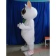 Cartoon White Cat Mascot Costume