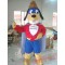 Cosplay Cartoon Superman Dog Mascot Costume