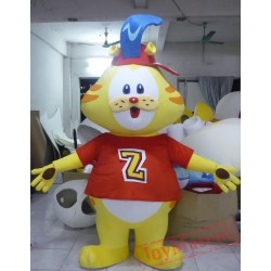 Animal Cartoon Rabbit Cartoon Yellow Rabbit Mascot Costume