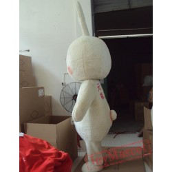 Cartoon Stuffed Animal Little White Rabbit Mascot Costume
