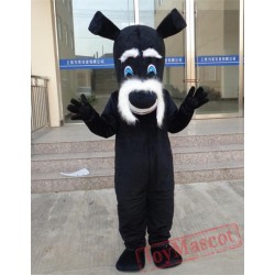 Cosplay Cartoon Animal Plush Black Dog Mascot Costume