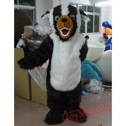 Cartoon Animal Cosplay Black And White Dog Mascot Costume