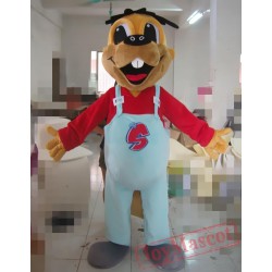 Cartoon Cosplay Plush Mouth Dog Mascot Costume