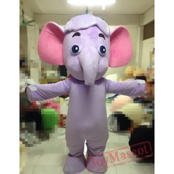 Cosplay Animal Plush Cartoon Little Purple Elephant Mascot Costume