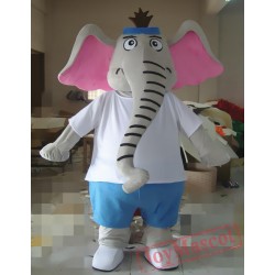 Cartoon Cosplay Long Nose Elephant Mascot Costume
