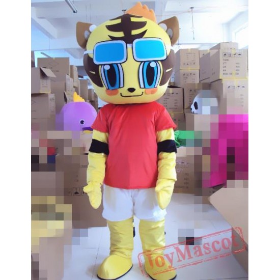 Cartoon Cosplay Animal Tiger Mascot Costume