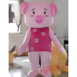 Cartoon Plush Cosplay Pig Mascot Costume