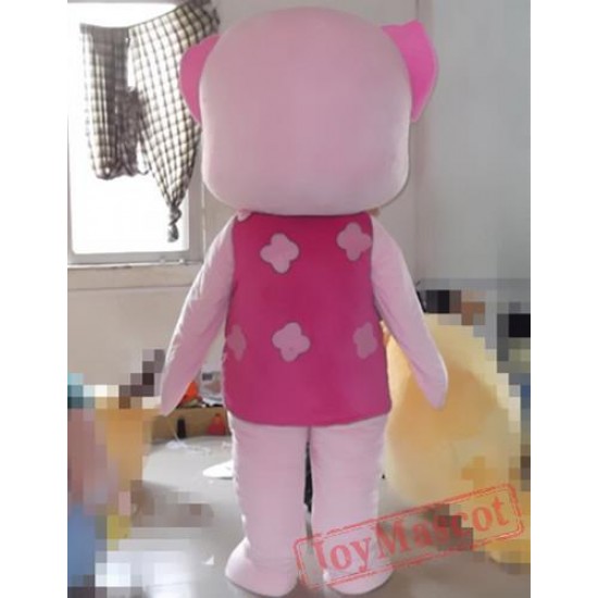 Cartoon Plush Cosplay Pig Mascot Costume