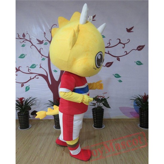 Red Dragon Mascot Costume For Adullt & Kids