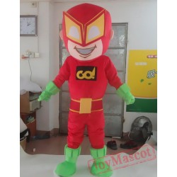 Red Robot Mascot Costume For Adullt & Kids