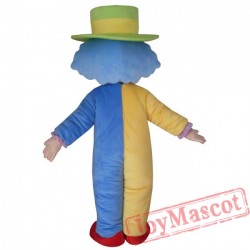 Giant Blue Clown Mascot Costume