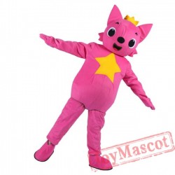Giant Pink Fong Fox Mascot Costume
