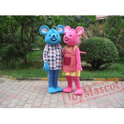 Blue/red mouse Mascot Costume