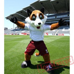 Soccer Fox Mascot Costume